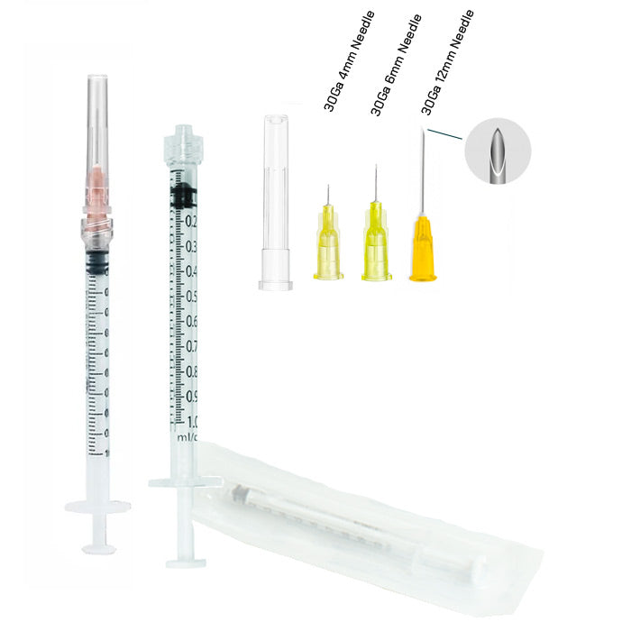 1ml Syringe with Detachable Needle (50pk)