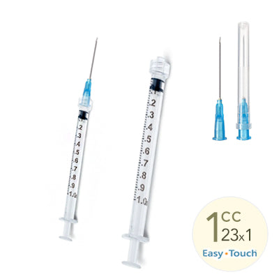 1cc, 23 Gauge x 1" Syringe with Needle Combo (50pk)