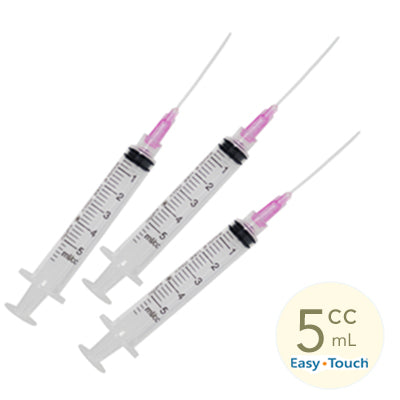 5ml, 18 Gauge x 1.5" Sterile Syringe with Needle Combo (50pk)
