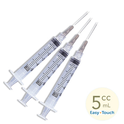 5ml, 22 Gauge x 1.5" Sterile Syringe with Needle Combo (50pk)