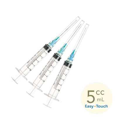 5ml, 25 Gauge x 1" Sterile Syringe with Needle Combo