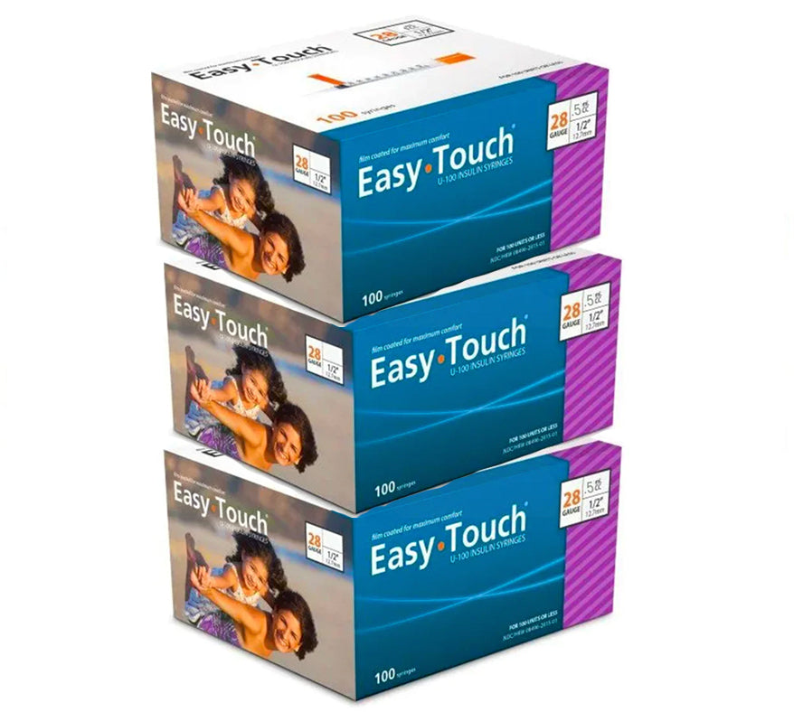 Easytouch .5cc, 28G x 1/2" Diabetic Syringe ( 3 box)