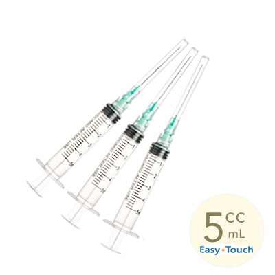 5ml, 23 Gauge x 1" Sterile Syringe with Needle Combo