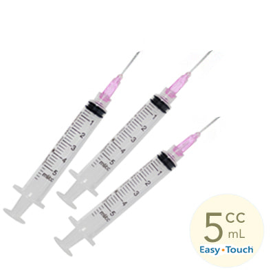 5ml, 30 Gauge x 1/2" Sterile Syringe with Needle Combo