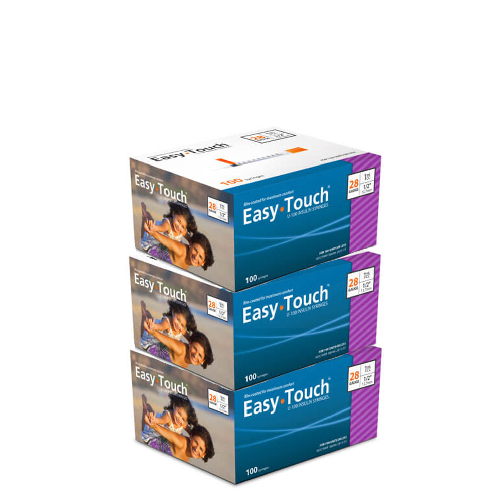 Easytouch 1cc, 28G x 1/2" Diabetic Syringe ( 3 box)