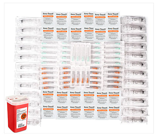 30 Complete Injection Kit - 3ml, 18 Gauge x 1.5" and 25 Gauge x 1"