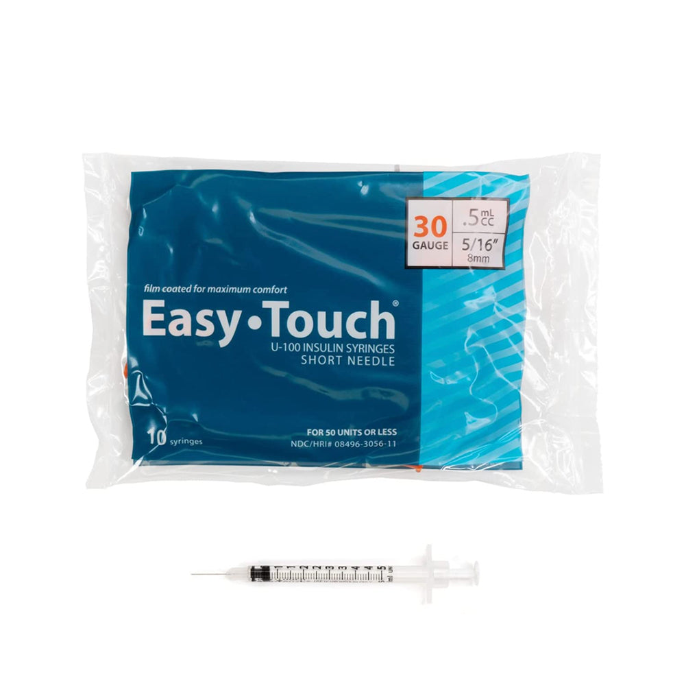 Easytouch .5cc, 30G x 516" Diabetic Syringe (10pk)