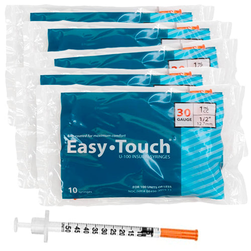 1cc, 30G x 1/2" Diabetic Syringe