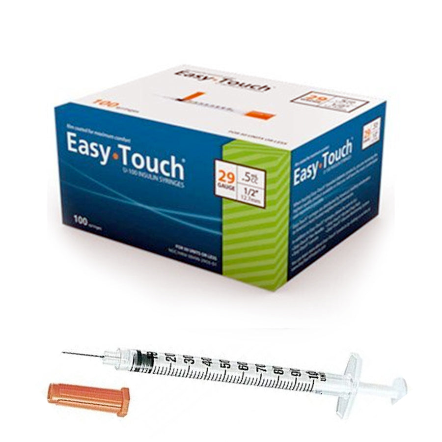 Easytouch .5cc, 29G x 1/2" Diabetic Syringe (1 box)
