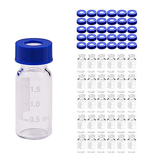 2mL Autosampler, HPLC/GC Sample Vials, with Graduations (30 vials)